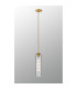 Clarkson 10cm Single Pendant 1 Light Adjustable E27 Brass Gold / Clear-3