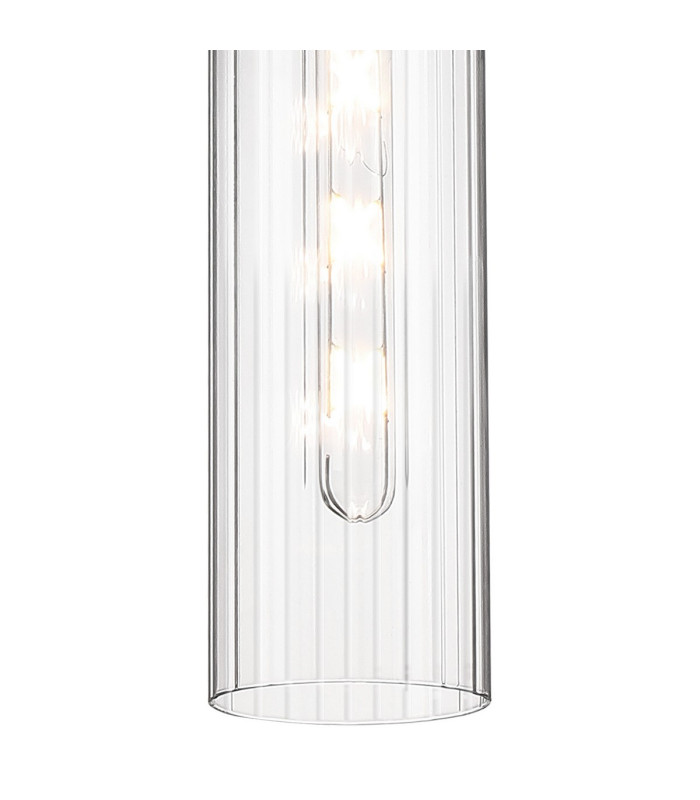 Clarkson 10cm Single Pendant 1 Light Adjustable E27 Brass Gold / Clear-8