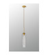 Clarkson 10cm Single Pendant 1 Light Adjustable E27 Brass Gold / Clear-9