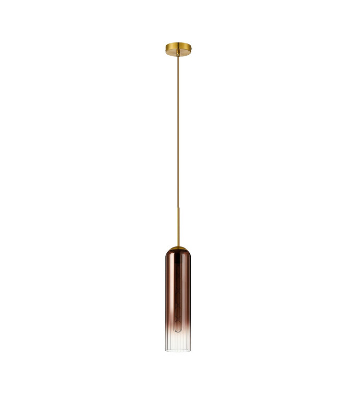 Clarkson 10cm Single Pendant 1 Light Adjustable E27 Brass Gold / Copper Fade-5
