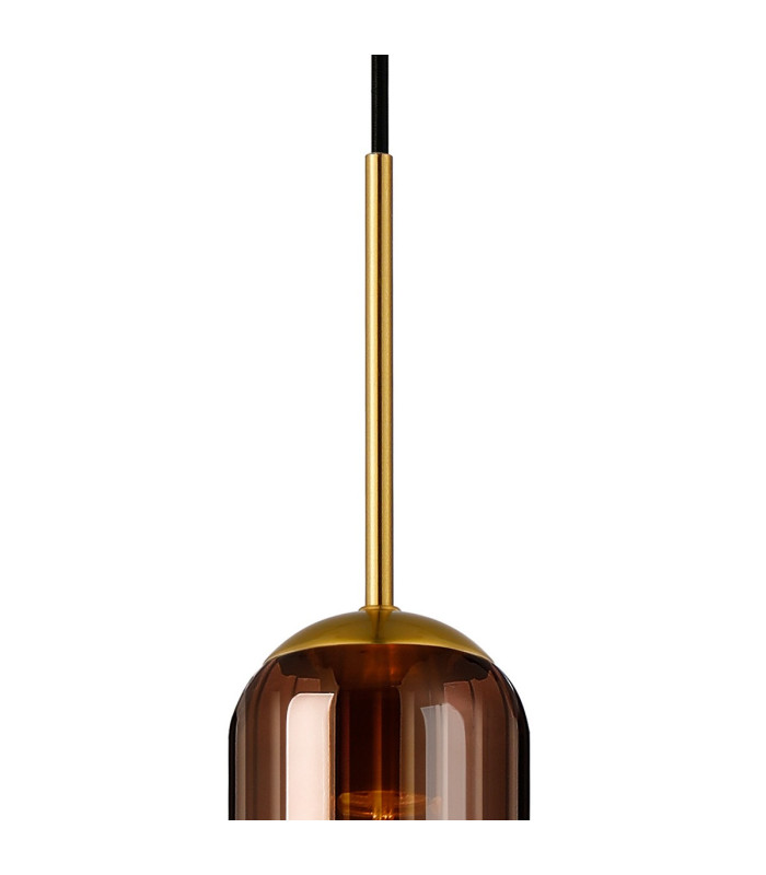 Clarkson 10cm Single Pendant 1 Light Adjustable E27 Brass Gold / Copper Fade-7