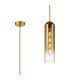 Clarkson 10cm Single Pendant 1 Light Adjustable E27 Brass Gold / Gold Fade-1
