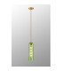 Clarkson 10cm Single Pendant 1 Light Adjustable E27 Brass Gold / Green-3