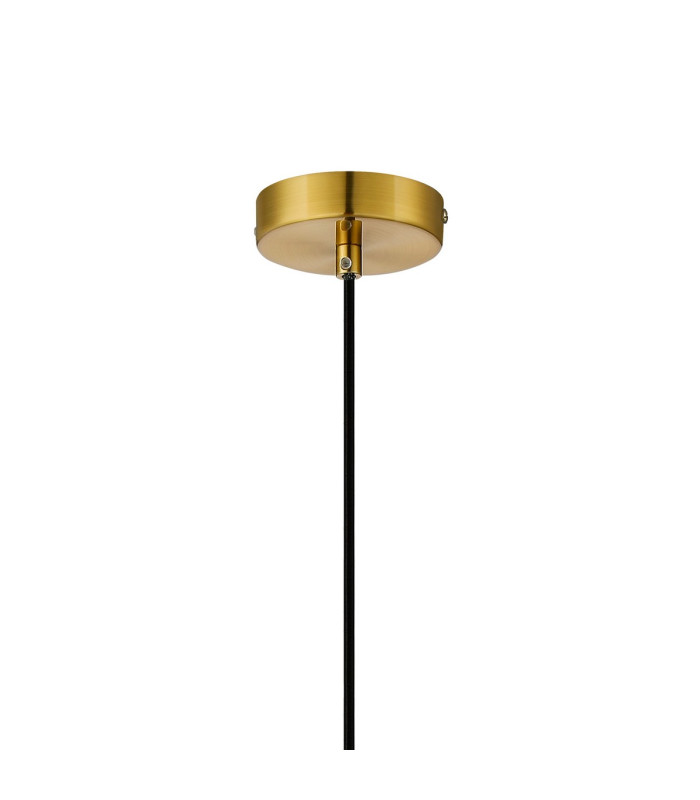 Clarkson 10cm Single Pendant 1 Light Adjustable E27 Brass Gold / Green-6