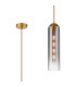 Clarkson 10cm Single Pendant 1 Light Adjustable E27 Brass Gold / Smoke Fade-1