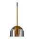 Clarkson 10cm Single Pendant 1 Light Adjustable E27 Brass Gold / Smoke Fade-6