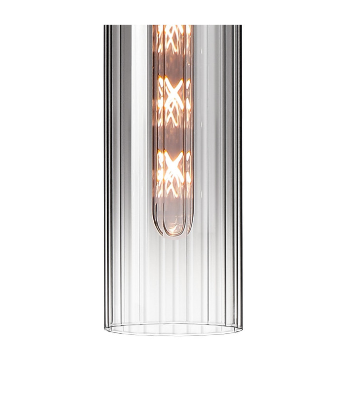 Clarkson 10cm Single Pendant 1 Light Adjustable E27 Brass Gold / Smoke Fade-7