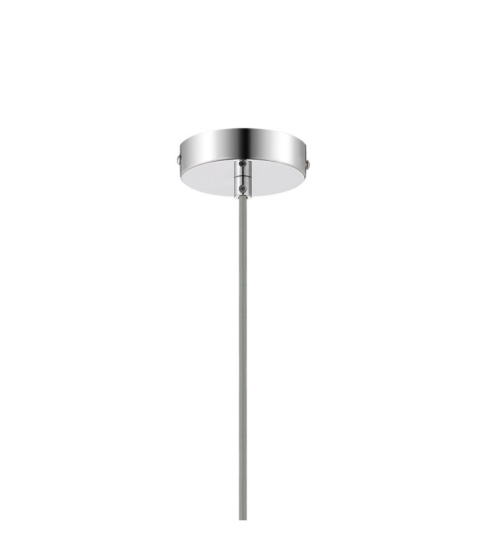 Clarkson 10cm Single Pendant 1 Light Adjustable E27 Polished Nickel / Blue-6