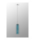 Clarkson 10cm Single Pendant 1 Light Adjustable E27 Polished Nickel / Blue-9