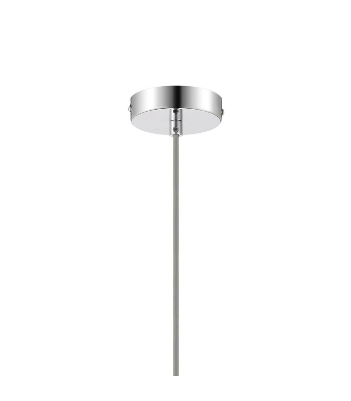 Clarkson 10cm Single Pendant 1 Light Adjustable E27 Polished Nickel / Cognac-6