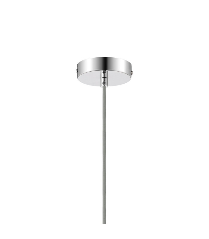 Clarkson 10cm Single Pendant 1 Light Adjustable E27 Polished Nickel / Clear-6