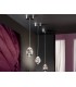 Integrated LED Crystal Cluster Drop Ceiling Pendant Chrome Bubble Effect - 1