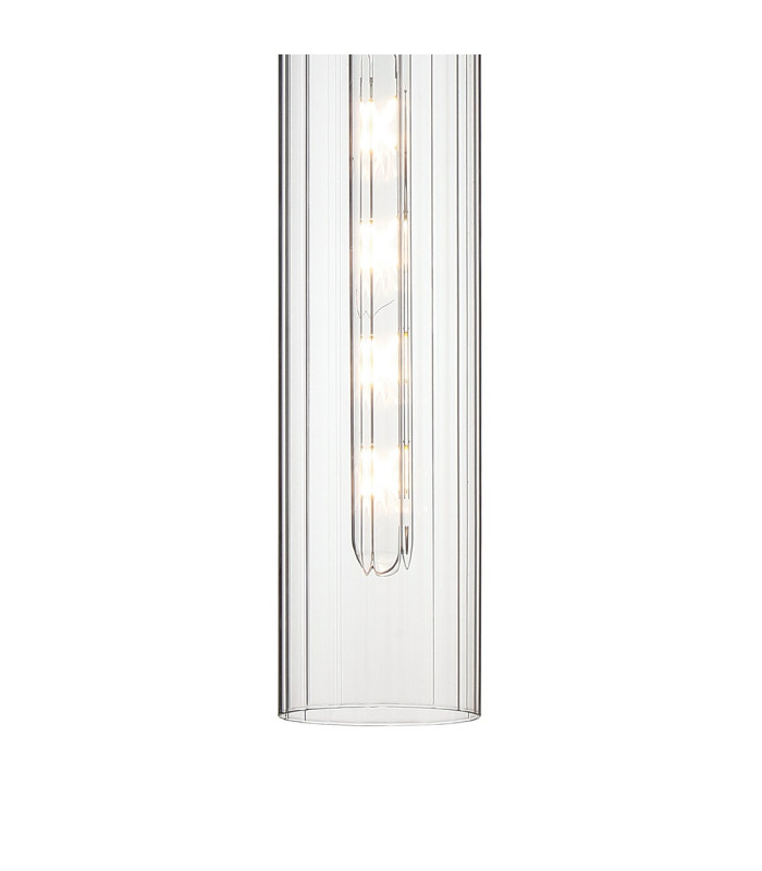 Clarkson 10cm Single Pendant 1 Light Adjustable E27 Polished Nickel / Clear-8