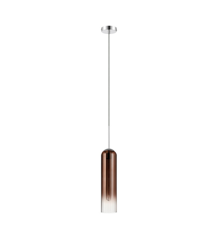 Clarkson 10cm Single Pendant 1 Light Adjustable E27 Polished Nickel / Copper Fade-5