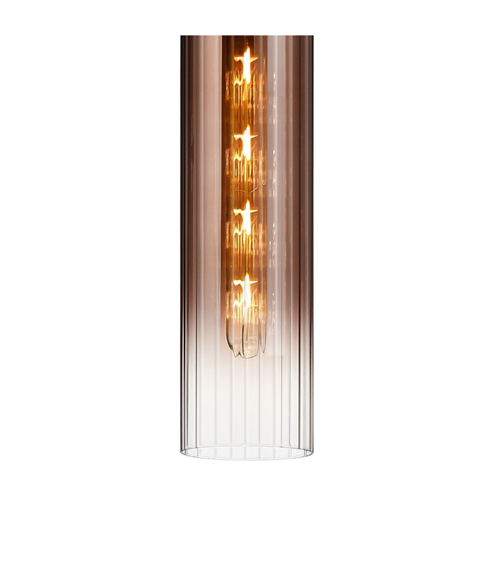 Clarkson 10cm Single Pendant 1 Light Adjustable E27 Polished Nickel / Copper Fade-8