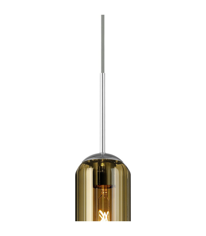 Clarkson 10cm Single Pendant 1 Light Adjustable E27 Polished Nickel / Gold Fade-8