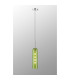 Clarkson 10cm Single Pendant 1 Light Adjustable E27 Polished Nickel / Green-3