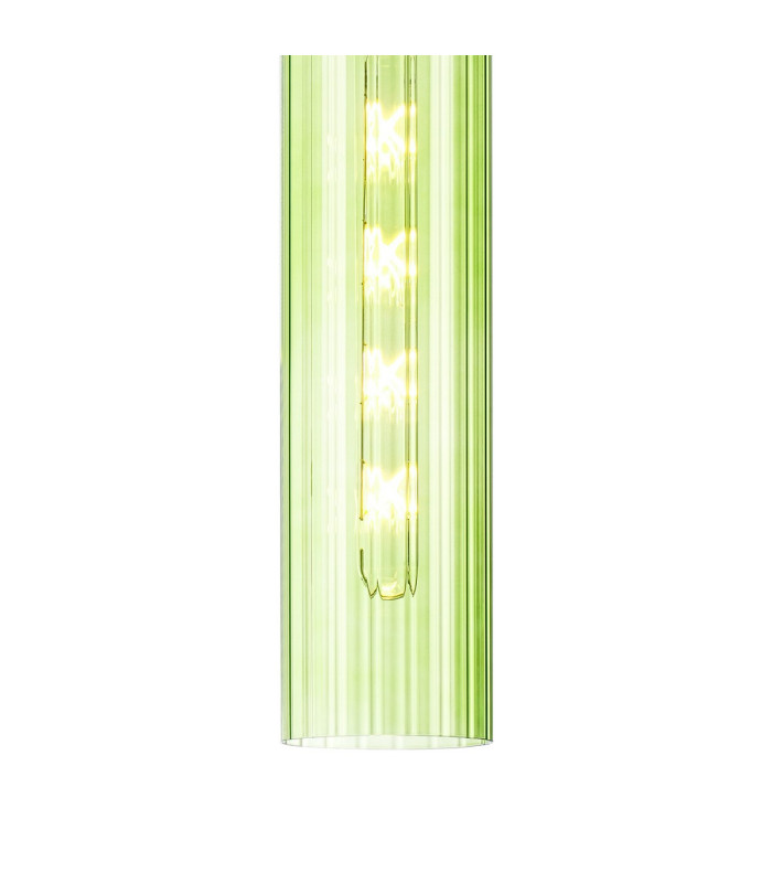 Clarkson 10cm Single Pendant 1 Light Adjustable E27 Polished Nickel / Green-8