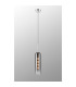 Clarkson 10cm Single Pendant 1 Light Adjustable E27 Polished Nickel / Smoke Fade-3