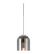Clarkson 10cm Single Pendant 1 Light Adjustable E27 Polished Nickel / Smoke Fade-7
