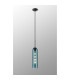 Clarkson 10cm Single Pendant 1 Light Adjustable E27 Satin Black / Blue-3