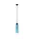 Clarkson 10cm Single Pendant 1 Light Adjustable E27 Satin Black / Blue-5
