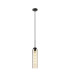 Clarkson 10cm Single Pendant 1 Light Adjustable E27 Satin Black / Cognac-4