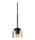 Clarkson 10cm Single Pendant 1 Light Adjustable E27 Satin Black / Cognac-7