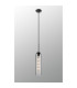 Clarkson 10cm Single Pendant 1 Light Adjustable E27 Satin Black / Clear-3