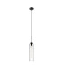 Clarkson 10cm Single Pendant 1 Light Adjustable E27 Satin Black / Clear-5