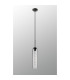 Clarkson 10cm Single Pendant 1 Light Adjustable E27 Satin Black / Clear-10