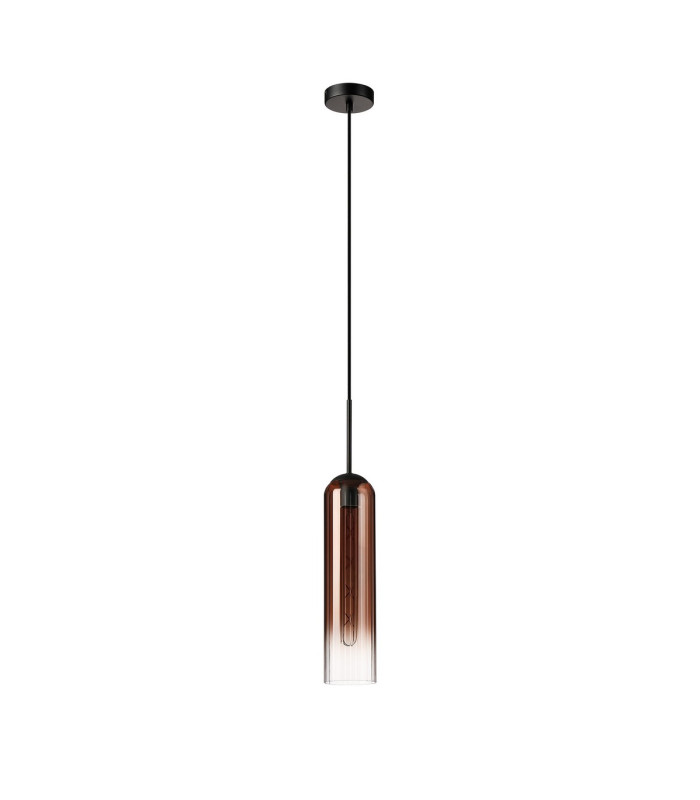 Clarkson 10cm Single Pendant 1 Light Adjustable E27 Satin Black / Copper Fade-5