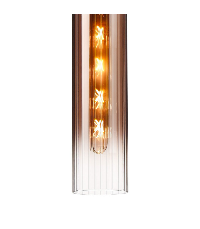 Clarkson 10cm Single Pendant 1 Light Adjustable E27 Satin Black / Copper Fade-8