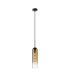 Clarkson 10cm Single Pendant 1 Light Adjustable E27 Satin Black / Gold Fade-4
