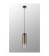 Clarkson 10cm Single Pendant 1 Light Adjustable E27 Satin Black / Gold Fade-9