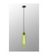 Clarkson 10cm Single Pendant 1 Light Adjustable E27 Satin Black / Green-3