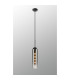 Clarkson 10cm Single Pendant 1 Light Adjustable E27 Satin Black / Smoke Fade-3