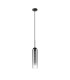 Clarkson 10cm Single Pendant 1 Light Adjustable E27 Satin Black / Smoke Fade-6