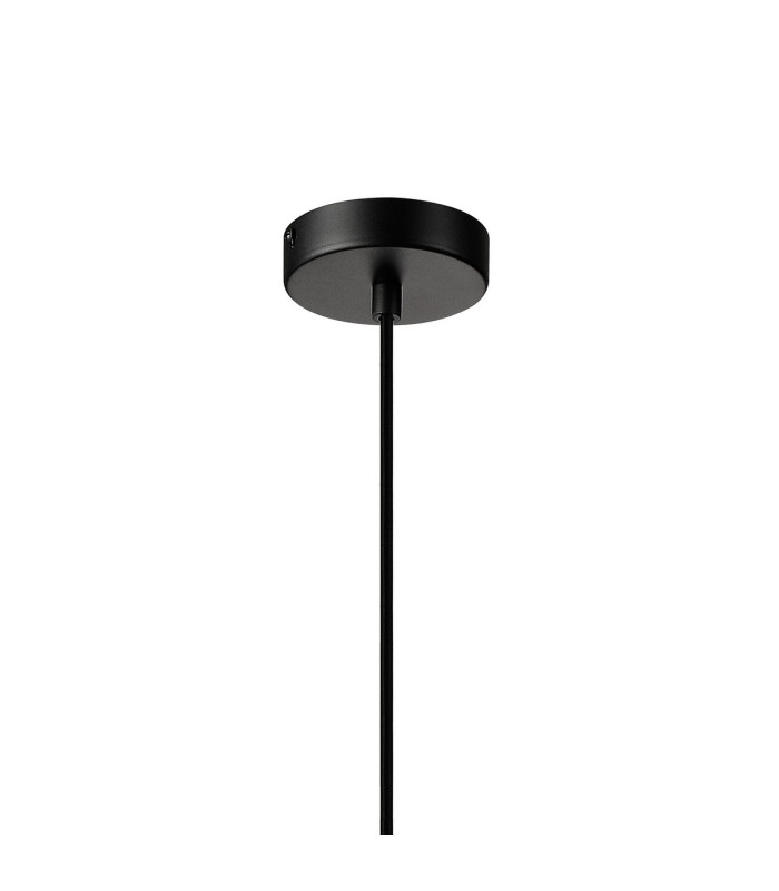 Clarkson 10cm Single Pendant 1 Light Adjustable E27 Satin Black / Smoke Fade-7