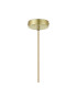 Clarkson 10cm Single Pendant 1 Light Adjustable E27 Satin Gold / Blue-6