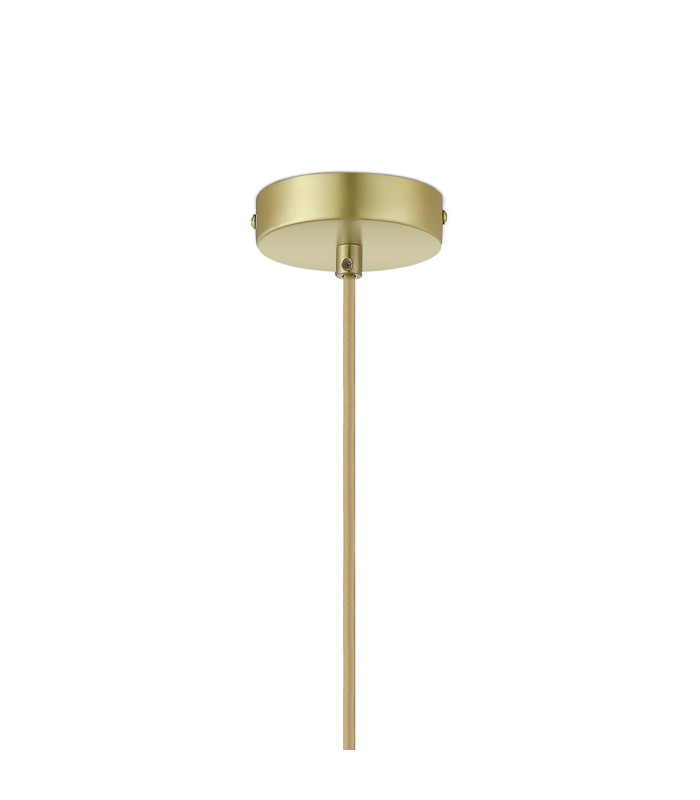 Clarkson 10cm Single Pendant 1 Light Adjustable E27 Satin Gold / Blue-6