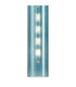 Clarkson 10cm Single Pendant 1 Light Adjustable E27 Satin Gold / Blue-8