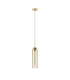 Clarkson 10cm Single Pendant 1 Light Adjustable E27 Satin Gold / Cognac-5