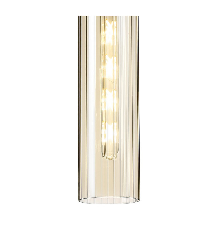 Clarkson 10cm Single Pendant 1 Light Adjustable E27 Satin Gold / Cognac-8
