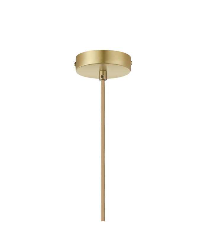 Clarkson 10cm Single Pendant 1 Light Adjustable E27 Satin Gold / Clear-6