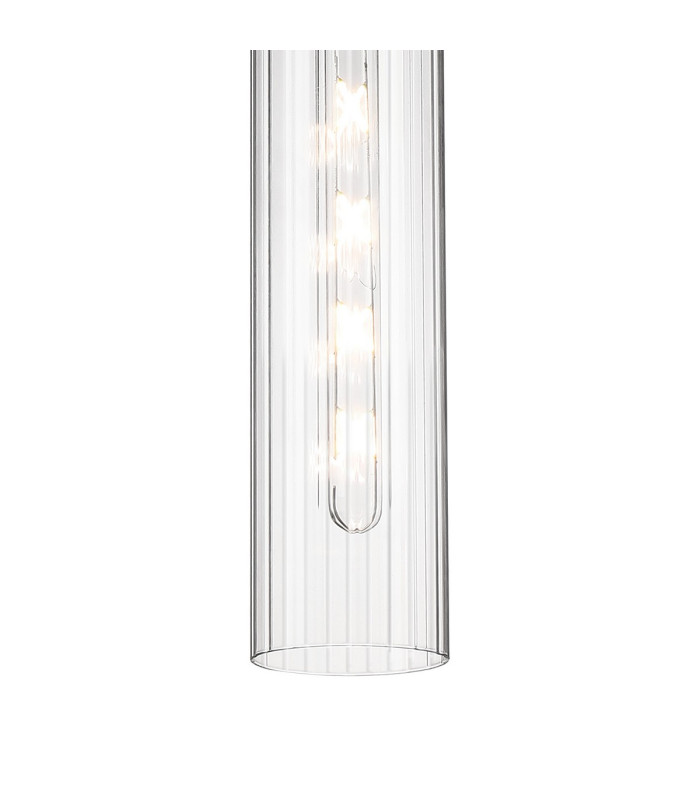 Clarkson 10cm Single Pendant 1 Light Adjustable E27 Satin Gold / Clear-8