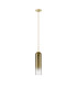 Clarkson 10cm Single Pendant 1 Light Adjustable E27 Satin Gold / Gold Fade-5