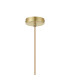 Clarkson 10cm Single Pendant 1 Light Adjustable E27 Satin Gold / Gold Fade-6