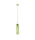 Clarkson 10cm Single Pendant 1 Light Adjustable E27 Satin Gold / Green-4