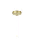 Clarkson 10cm Single Pendant 1 Light Adjustable E27 Satin Gold / Green-6